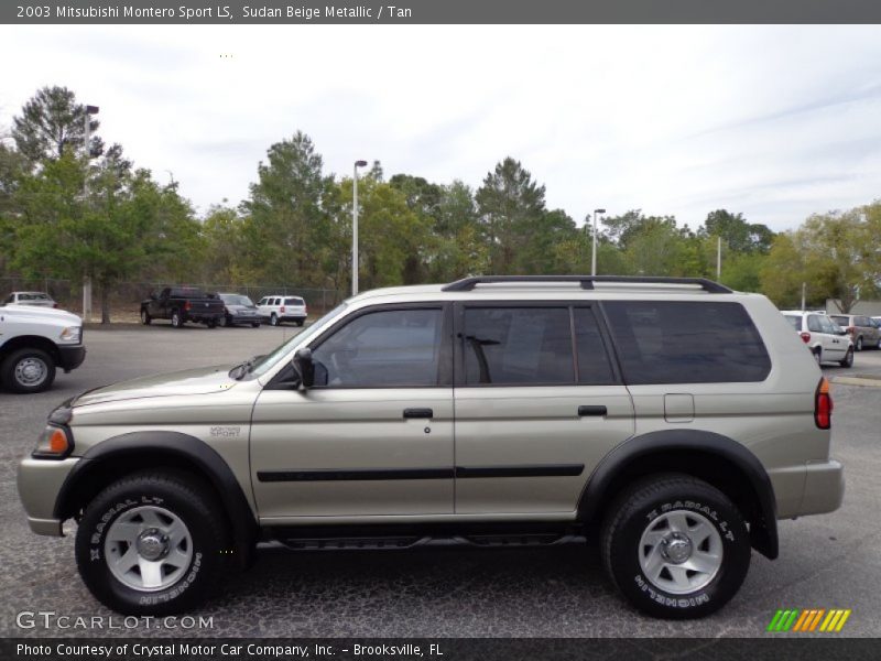Sudan Beige Metallic / Tan 2003 Mitsubishi Montero Sport LS