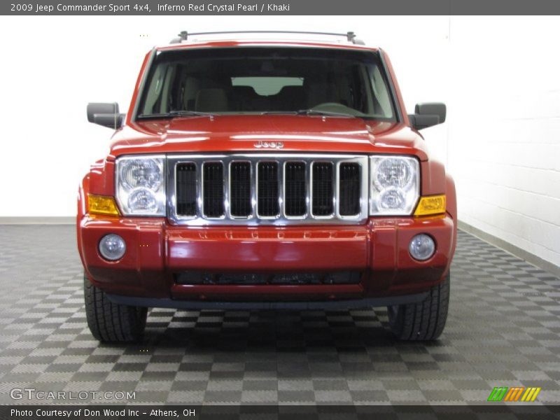 Inferno Red Crystal Pearl / Khaki 2009 Jeep Commander Sport 4x4