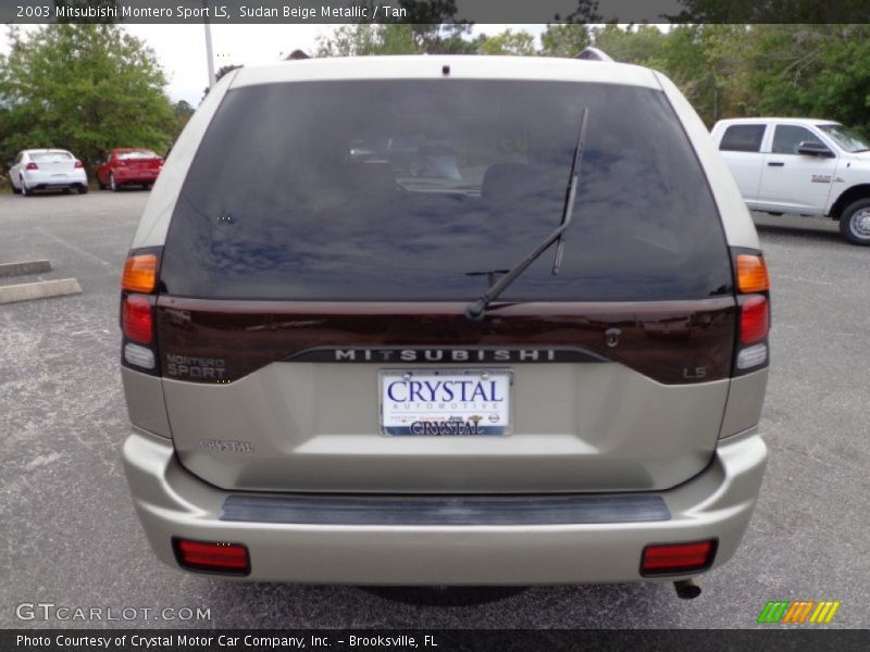 Sudan Beige Metallic / Tan 2003 Mitsubishi Montero Sport LS