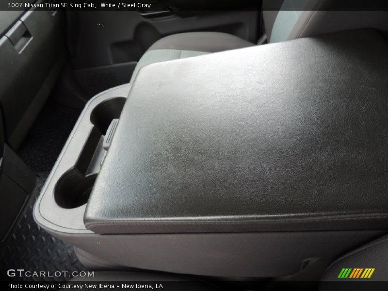 White / Steel Gray 2007 Nissan Titan SE King Cab