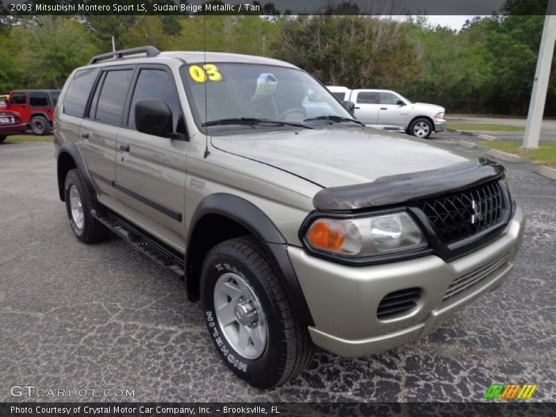 Sudan Beige Metallic / Tan 2003 Mitsubishi Montero Sport LS