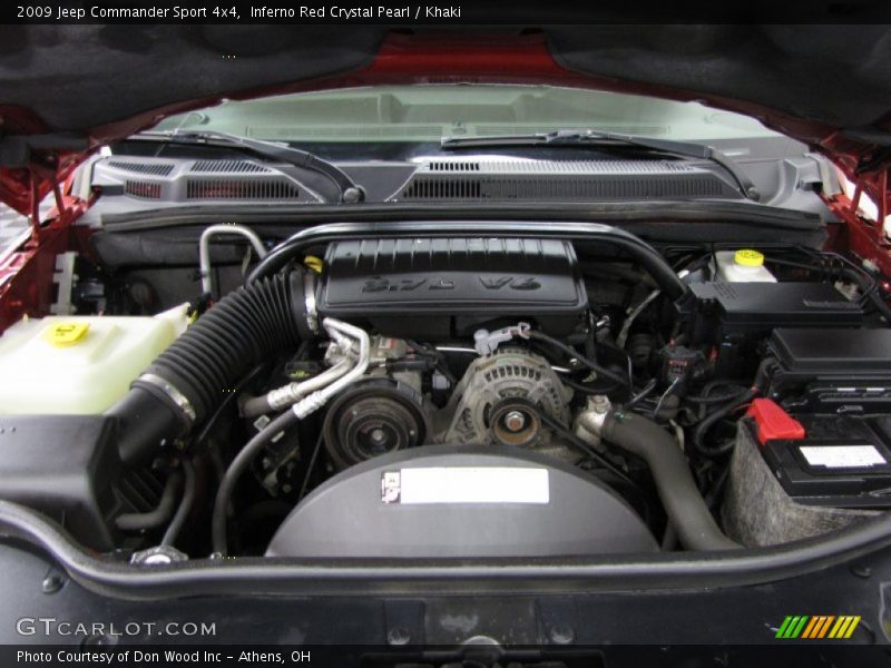 Inferno Red Crystal Pearl / Khaki 2009 Jeep Commander Sport 4x4