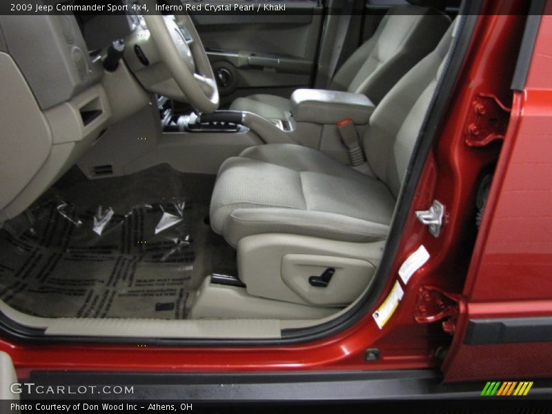 Inferno Red Crystal Pearl / Khaki 2009 Jeep Commander Sport 4x4