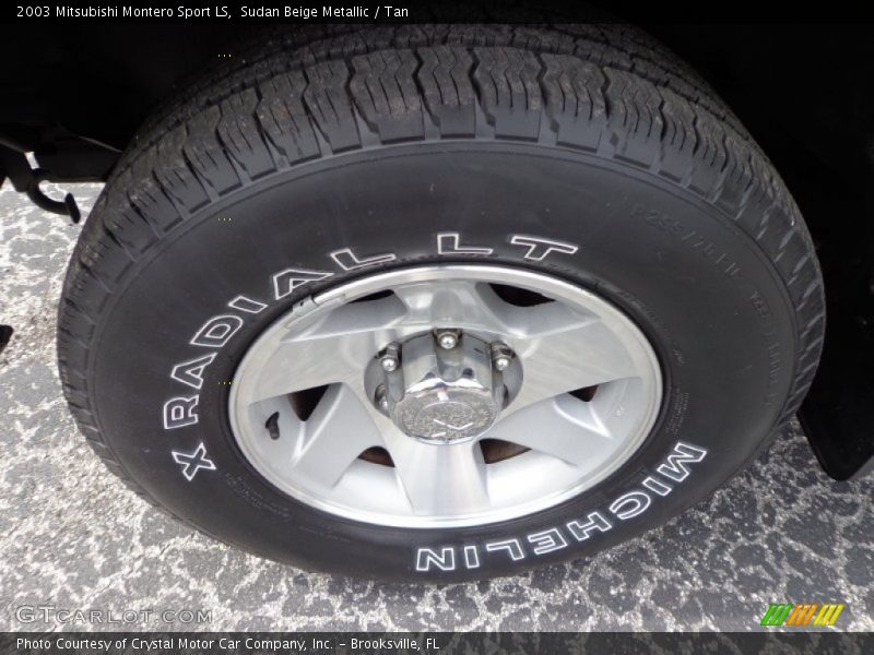 Sudan Beige Metallic / Tan 2003 Mitsubishi Montero Sport LS