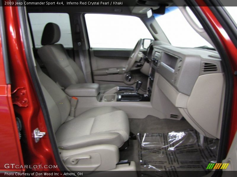 Inferno Red Crystal Pearl / Khaki 2009 Jeep Commander Sport 4x4