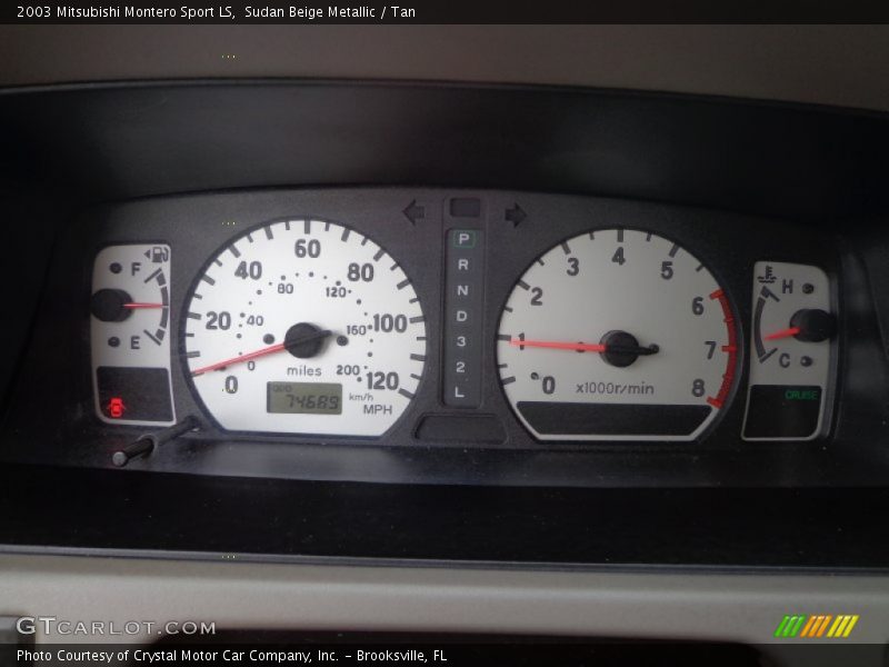 Sudan Beige Metallic / Tan 2003 Mitsubishi Montero Sport LS