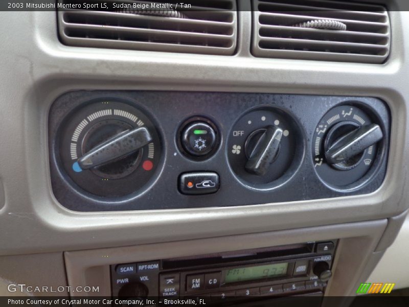 Sudan Beige Metallic / Tan 2003 Mitsubishi Montero Sport LS