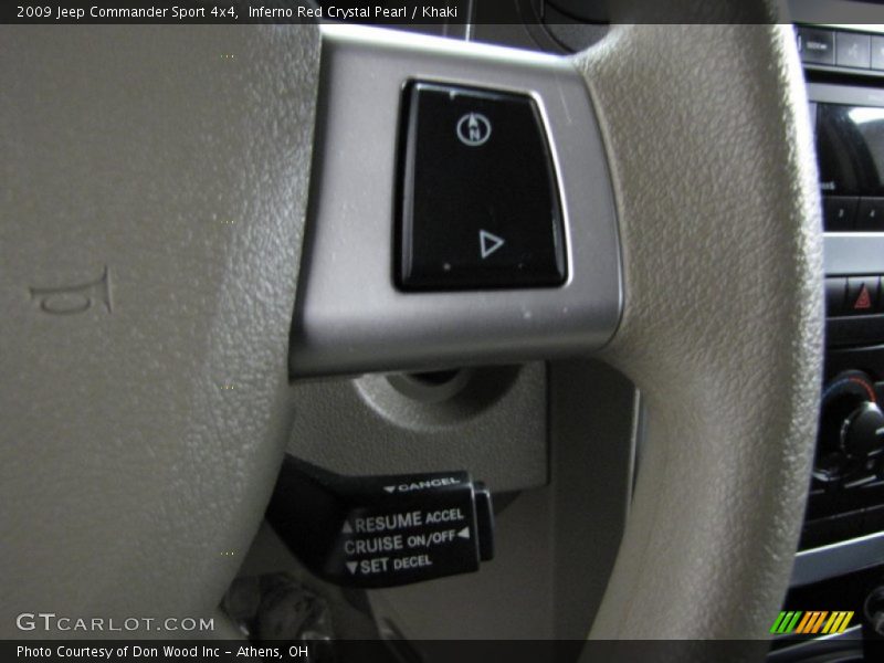 Inferno Red Crystal Pearl / Khaki 2009 Jeep Commander Sport 4x4