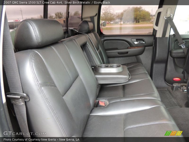 Silver Birch Metallic / Ebony Black 2007 GMC Sierra 1500 SLT Crew Cab 4x4