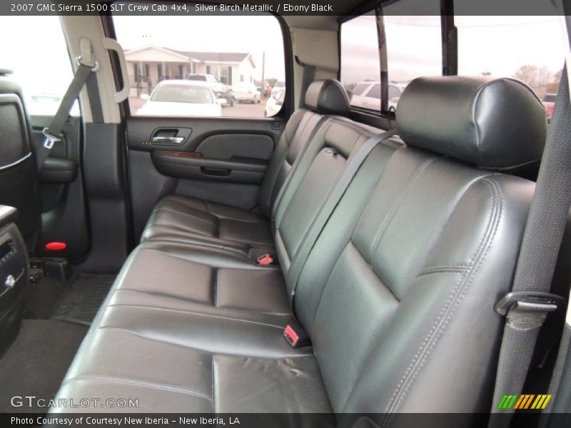 Silver Birch Metallic / Ebony Black 2007 GMC Sierra 1500 SLT Crew Cab 4x4