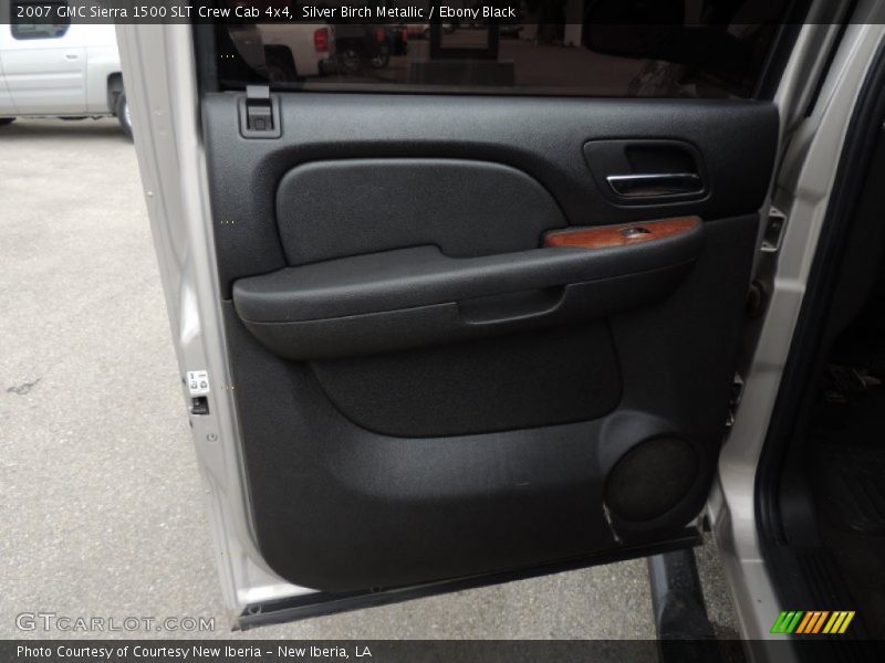 Silver Birch Metallic / Ebony Black 2007 GMC Sierra 1500 SLT Crew Cab 4x4