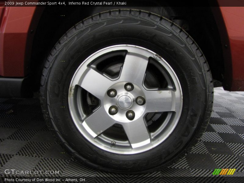 Inferno Red Crystal Pearl / Khaki 2009 Jeep Commander Sport 4x4