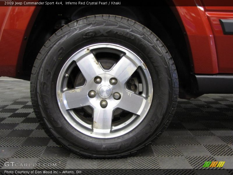 Inferno Red Crystal Pearl / Khaki 2009 Jeep Commander Sport 4x4