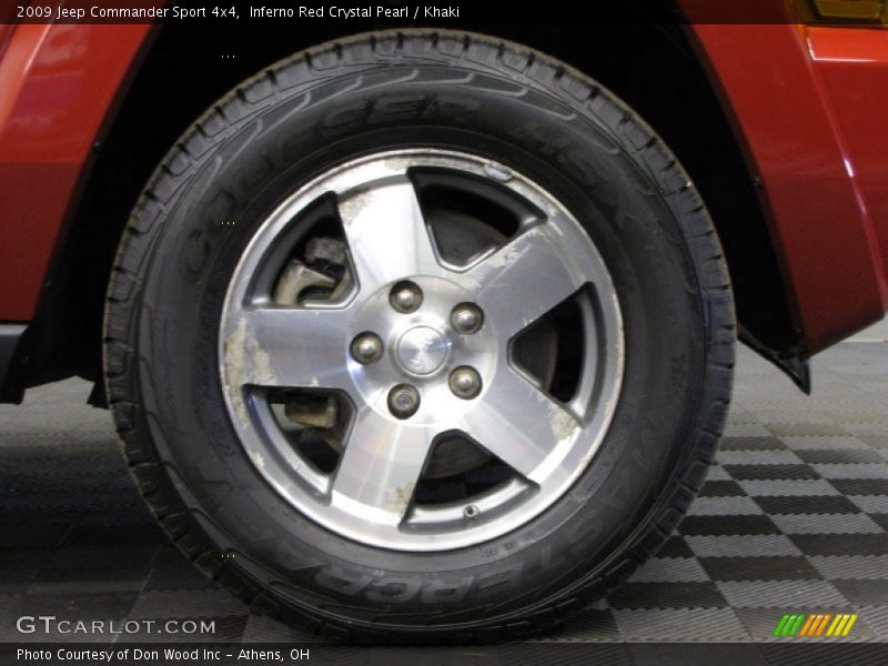 Inferno Red Crystal Pearl / Khaki 2009 Jeep Commander Sport 4x4