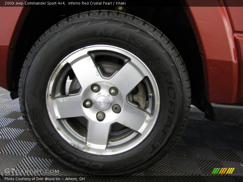 Inferno Red Crystal Pearl / Khaki 2009 Jeep Commander Sport 4x4