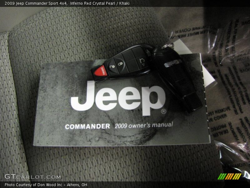 Inferno Red Crystal Pearl / Khaki 2009 Jeep Commander Sport 4x4
