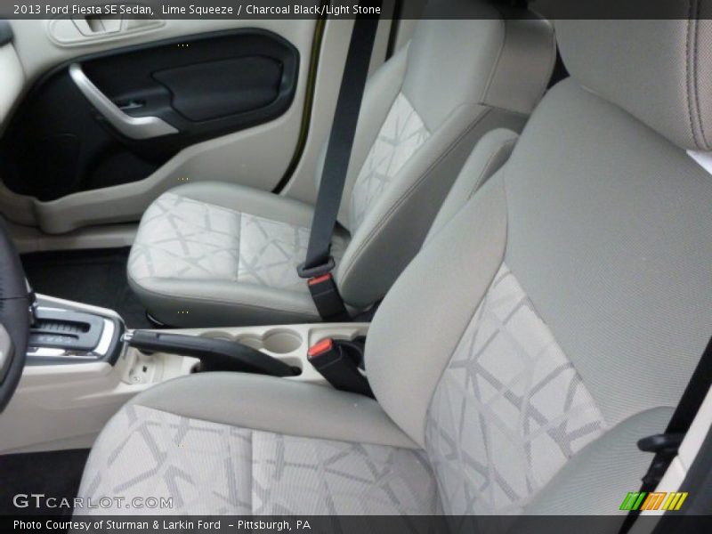 Lime Squeeze / Charcoal Black/Light Stone 2013 Ford Fiesta SE Sedan