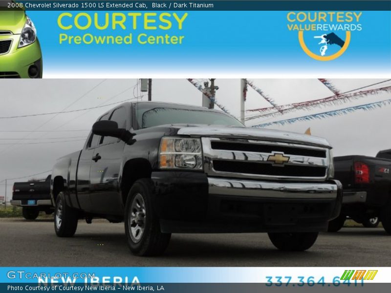 Black / Dark Titanium 2008 Chevrolet Silverado 1500 LS Extended Cab