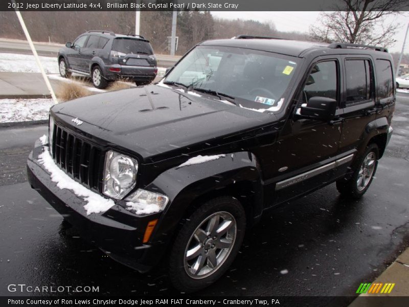 Brilliant Black Crystal Pearl / Dark Slate Gray 2012 Jeep Liberty Latitude 4x4