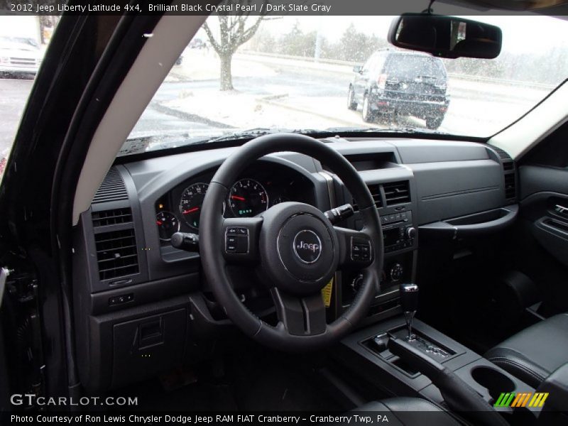 Brilliant Black Crystal Pearl / Dark Slate Gray 2012 Jeep Liberty Latitude 4x4