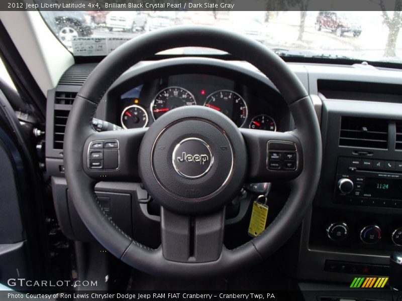 Brilliant Black Crystal Pearl / Dark Slate Gray 2012 Jeep Liberty Latitude 4x4