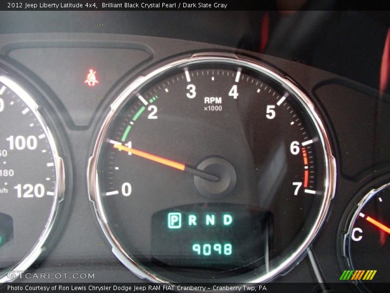 Brilliant Black Crystal Pearl / Dark Slate Gray 2012 Jeep Liberty Latitude 4x4
