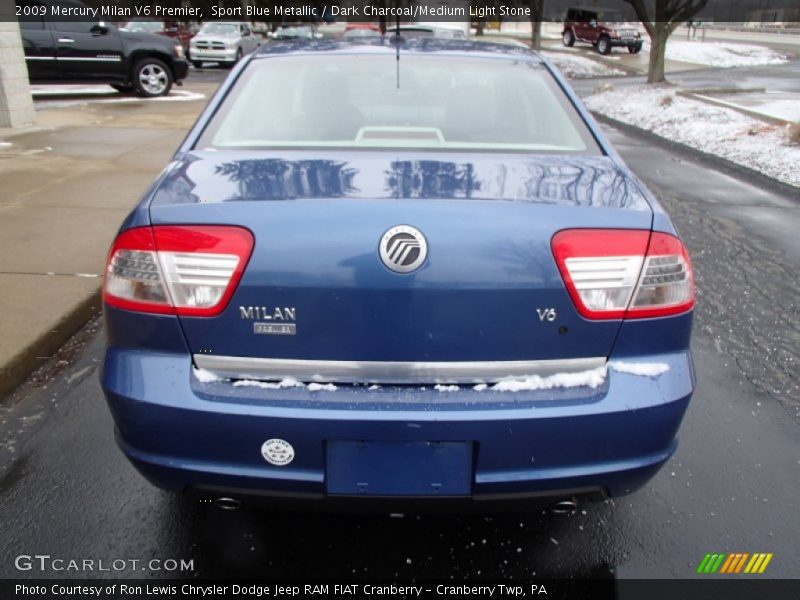 Sport Blue Metallic / Dark Charcoal/Medium Light Stone 2009 Mercury Milan V6 Premier