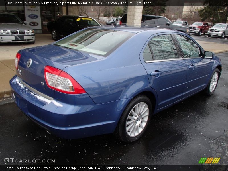 Sport Blue Metallic / Dark Charcoal/Medium Light Stone 2009 Mercury Milan V6 Premier