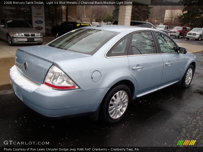 Light Ice Blue Metallic / Charcoal Black/Medium Light Stone 2008 Mercury Sable Sedan