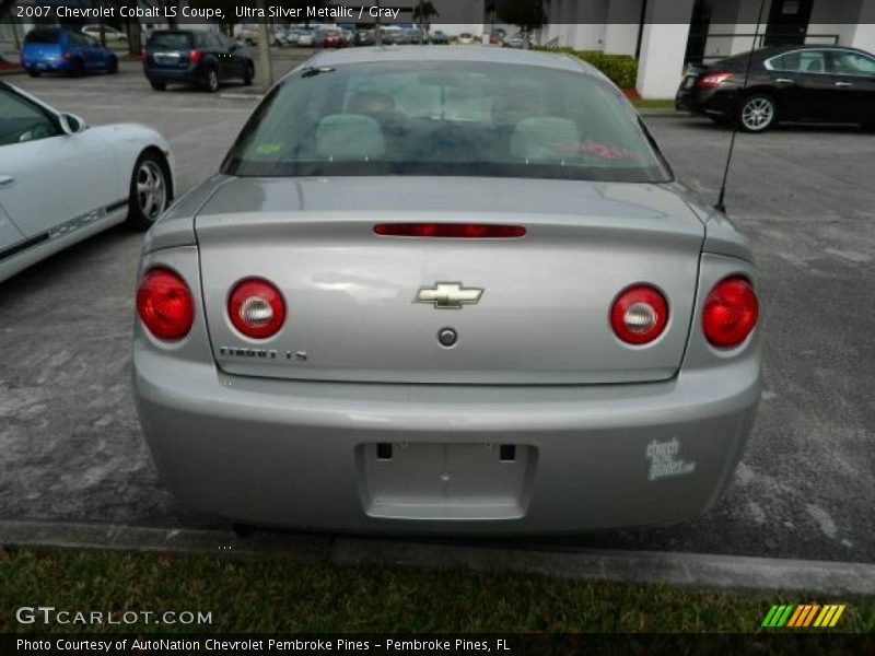 Ultra Silver Metallic / Gray 2007 Chevrolet Cobalt LS Coupe