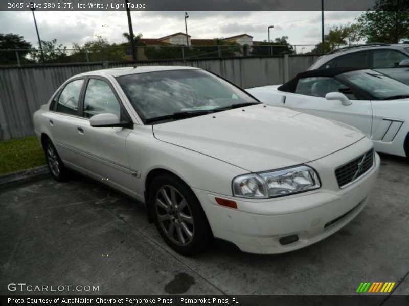 Ice White / Light Taupe 2005 Volvo S80 2.5T