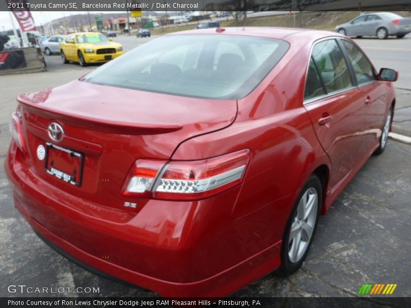 Barcelona Red Metallic / Dark Charcoal 2011 Toyota Camry SE