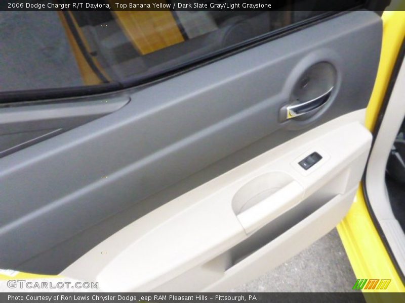 Top Banana Yellow / Dark Slate Gray/Light Graystone 2006 Dodge Charger R/T Daytona