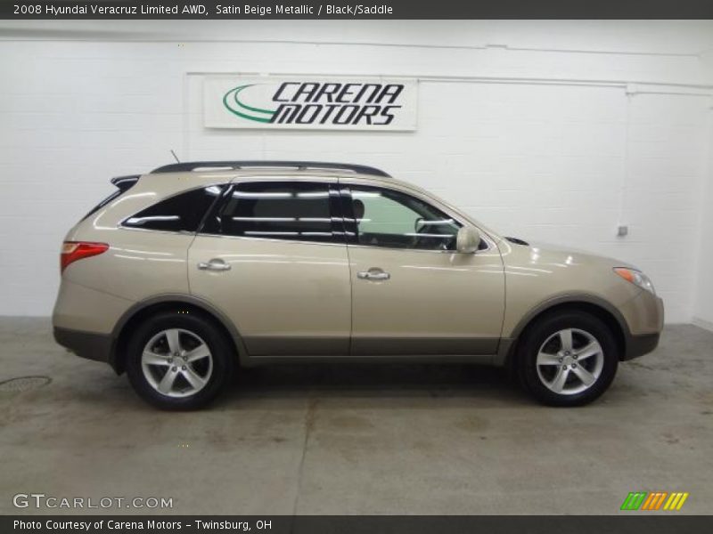 Satin Beige Metallic / Black/Saddle 2008 Hyundai Veracruz Limited AWD