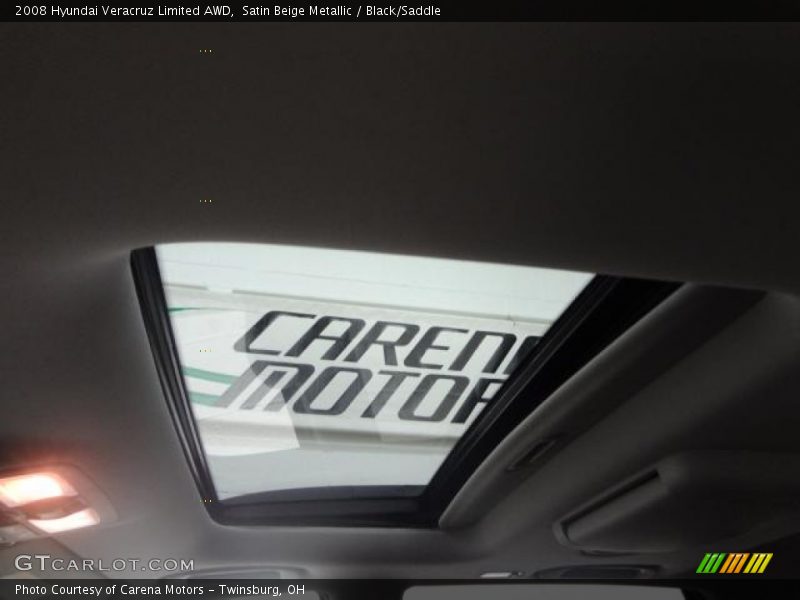 Satin Beige Metallic / Black/Saddle 2008 Hyundai Veracruz Limited AWD