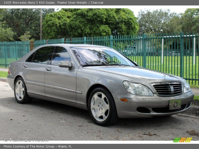 Pewter Silver Metallic / Charcoal 2005 Mercedes-Benz S 600 Sedan