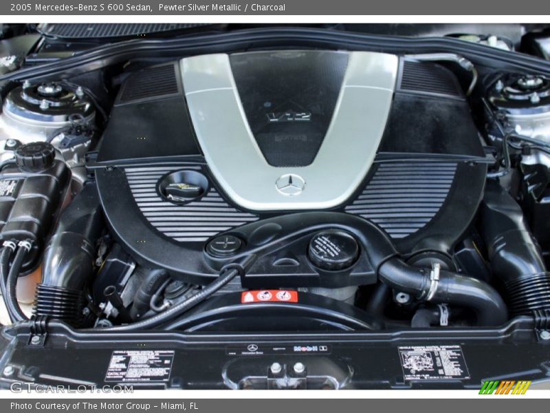  2005 S 600 Sedan Engine - 5.5 Liter Twin-Turbocharged SOHC 36-Valve V12