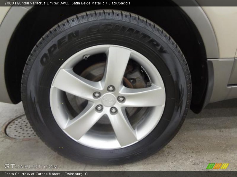Satin Beige Metallic / Black/Saddle 2008 Hyundai Veracruz Limited AWD