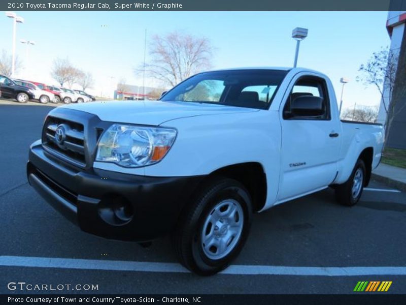 Super White / Graphite 2010 Toyota Tacoma Regular Cab