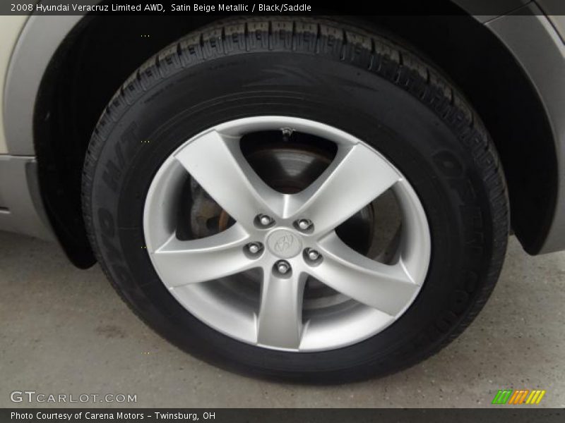 Satin Beige Metallic / Black/Saddle 2008 Hyundai Veracruz Limited AWD