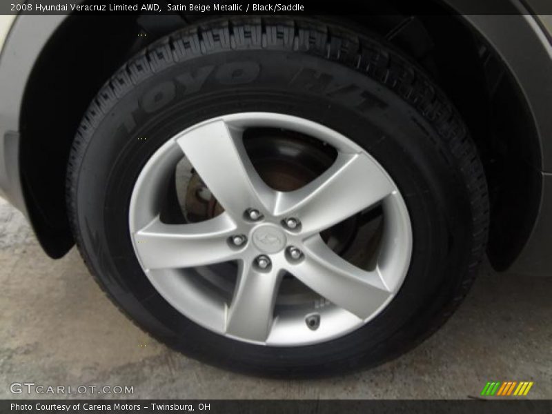 Satin Beige Metallic / Black/Saddle 2008 Hyundai Veracruz Limited AWD