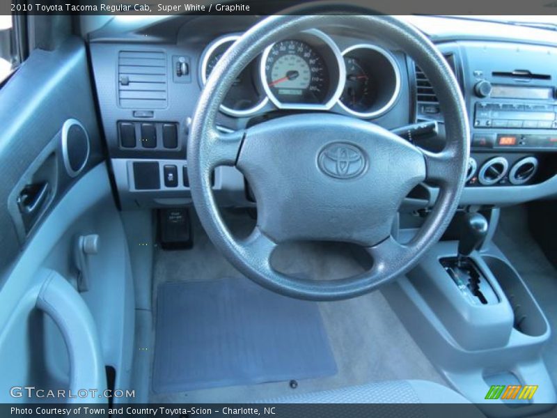 Super White / Graphite 2010 Toyota Tacoma Regular Cab