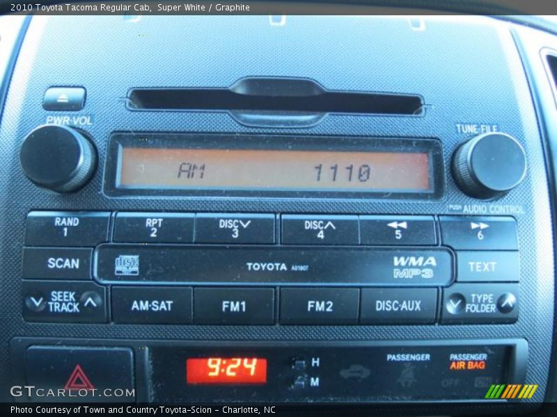 Super White / Graphite 2010 Toyota Tacoma Regular Cab