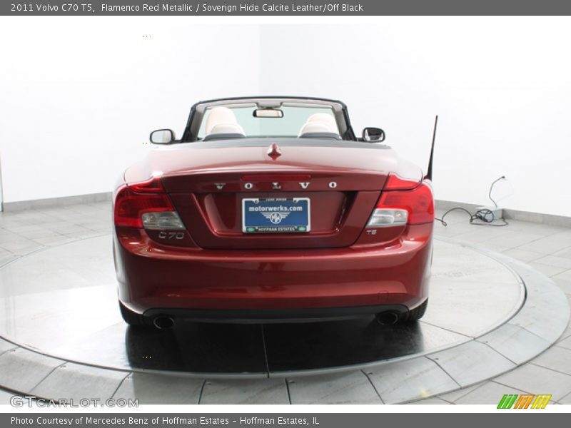 Flamenco Red Metallic / Soverign Hide Calcite Leather/Off Black 2011 Volvo C70 T5