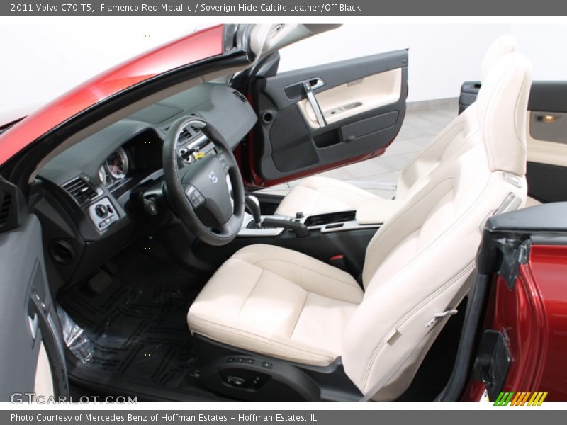 Flamenco Red Metallic / Soverign Hide Calcite Leather/Off Black 2011 Volvo C70 T5