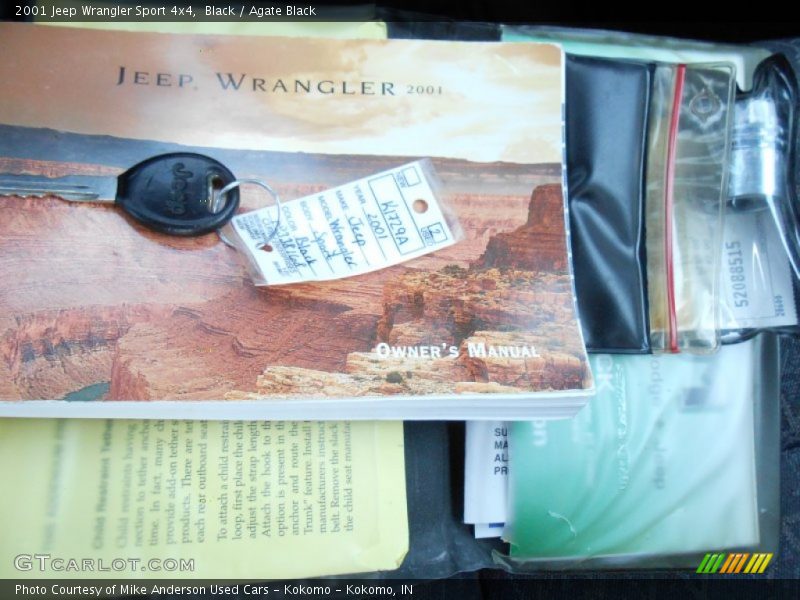 Black / Agate Black 2001 Jeep Wrangler Sport 4x4