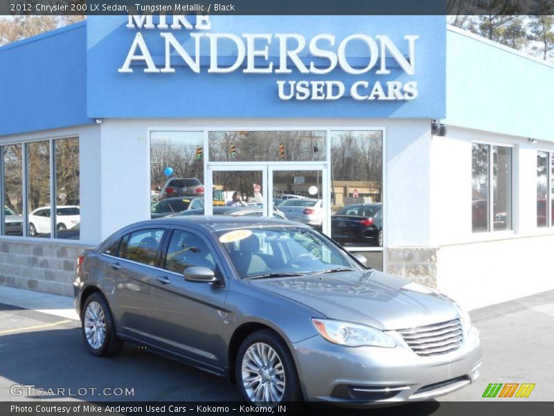 Tungsten Metallic / Black 2012 Chrysler 200 LX Sedan