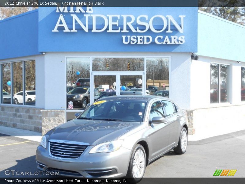 Tungsten Metallic / Black 2012 Chrysler 200 LX Sedan