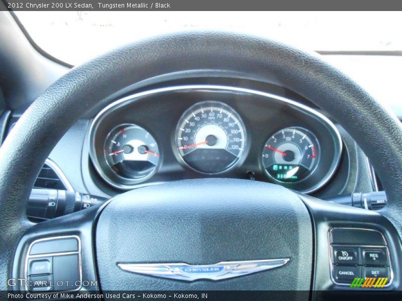 Tungsten Metallic / Black 2012 Chrysler 200 LX Sedan