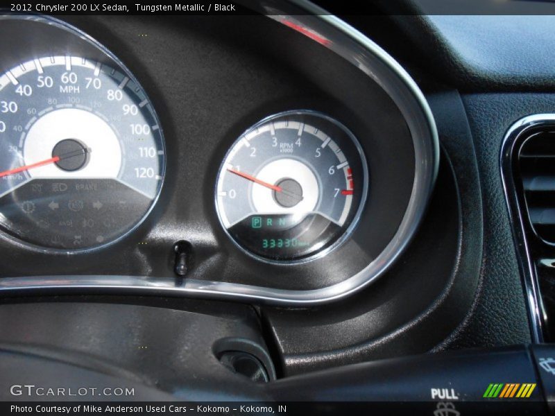 Tungsten Metallic / Black 2012 Chrysler 200 LX Sedan